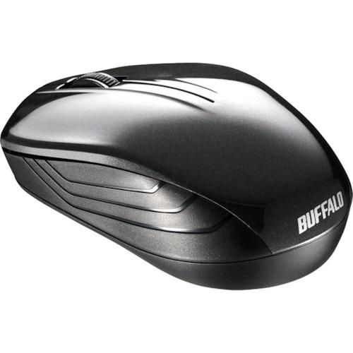 BUFFALO 無線 BlueLED 3ボタン スタンダードマウス ブラック BSMBW107BK ...