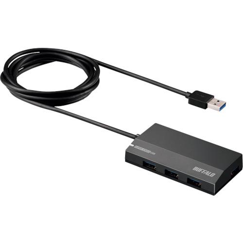 BUFFALO USB3.0 スタンダード 4ポート セルフパワーハブ BSH4A120U3BK （...