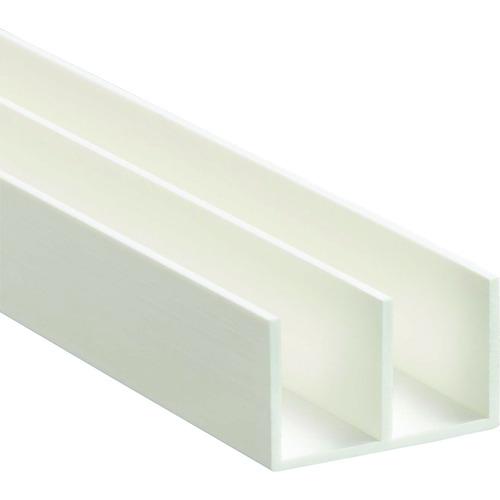 【直送・代引不可】光 簡易内窓用フレーム&amp;レール 上レール ホワイト 18×30.5×2100mm ...