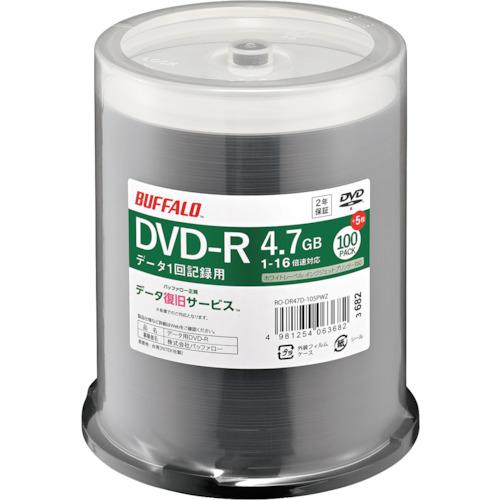 BUFFALO 光学メディア DVD-R PCデータ用 4.7GB 法人チャネル向け 100枚+5枚...