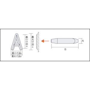 TRUSCO バラ刻印 8mm S ( 228...の詳細画像5