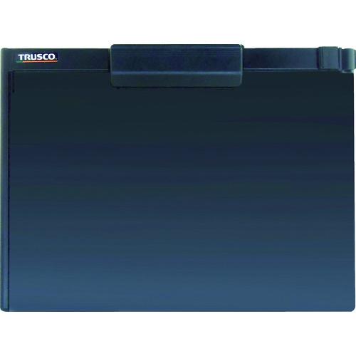 TRUSCO ペンホルダー付クリップボード A4横 黒 （ 767-2802 ）