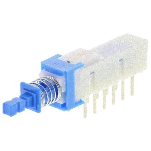 アルプスアルパイン 押しボタンスイッチ  4PDT  0.1 A  ラッチ  PCB SPUN194...