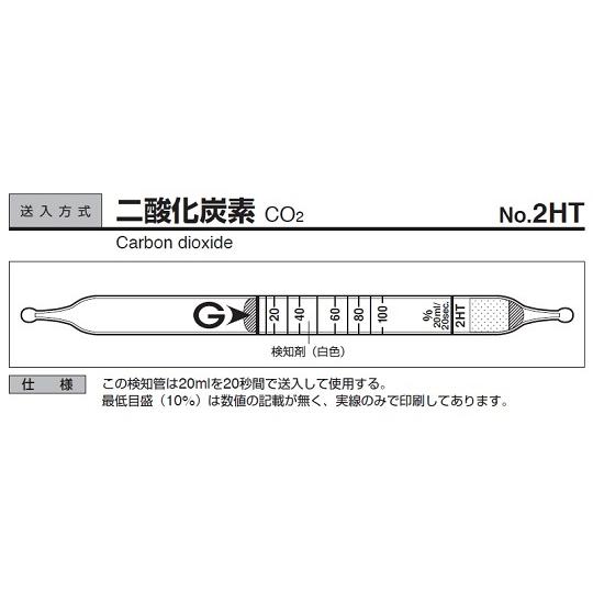 ガス検知管 二酸化炭素 9-802-45
