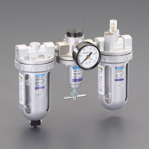 ESCO エスコ Rc 3/8" F.R.L.ユニット EA153CD-33A