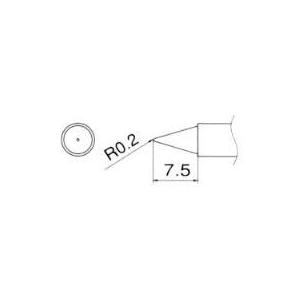 ESCO エスコ R0.2mm 交換用こて先 EA304AG-1
