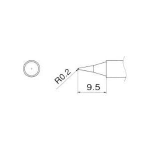 ESCO エスコ R0.2mm 交換用こて先 EA304AG-21