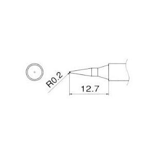 ESCO エスコ R0.2mm 交換用こて先 EA304AG-22