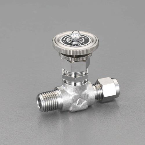 ESCO エスコ R 1/4"x 8mm ミニチュアバルブ(ステンレス製) EA425CD-8