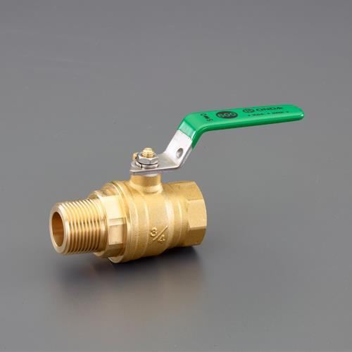 ESCO エスコ R3/4"xRc3/4" ボールバルブ(真鍮製/コンパクト) EA470BD-10...