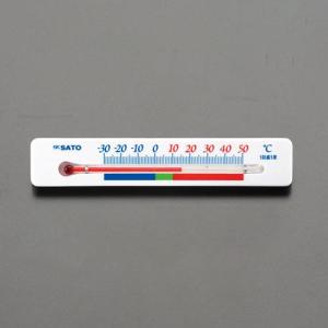 ESCO エスコ 140x8x26mm 冷蔵庫用温度計(マグネット付) EA722CB-14