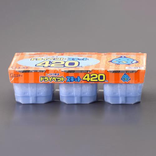 ESCO エスコ 420ml ドライペットスキット(除湿剤/3個組x12セット) EA941A-1C