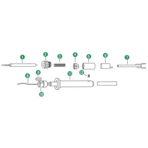 日本ボンコート LA式はんだこて交換部品 アースパイプ EPJ-2｜laplace