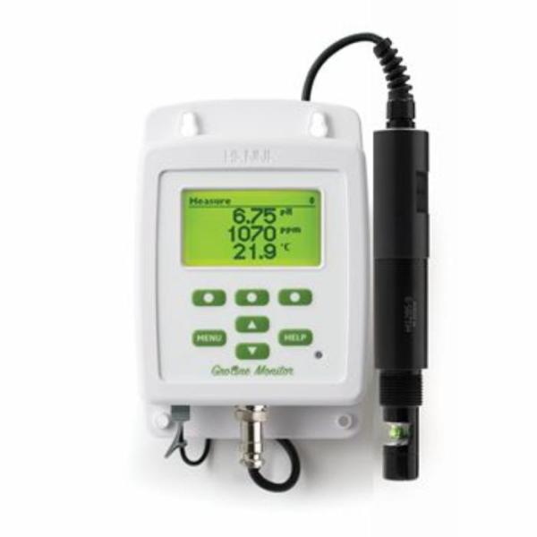 ハンナ GroLine インライン型p壁掛け式pH/EC/TDS/℃モニター HI 981421