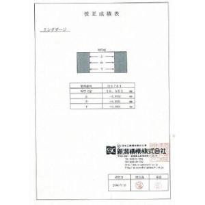 新潟精機　検査成績書 ピンゲージ用｜laplace