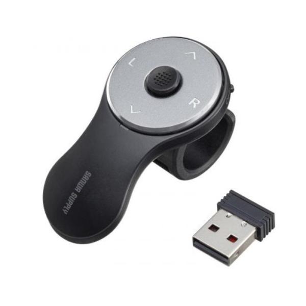 サンワサプライ ワイヤレス リングマウス3 MA-WRING3BK