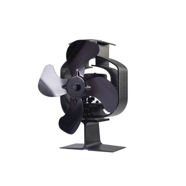 サンコー 電源なしで暖気循環「首振りストーブファン」 STFALLSBK