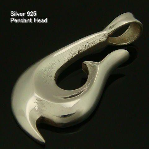 シルバー925 紋章 ボリュームのある曲線のデザインがカッコいいペンダントトップ silver925...