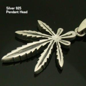 シルバー925 マリファナ ペンダントヘッド 葉デザイン シンプル インディアン silver925 シルバーアクセサリー ペンダントトップ メンズ 送料無料｜laplateriashu