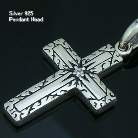シルバー925 クロスのペンダントヘッド 十字架 silver925 シルバーアクセサリー ペンダン...
