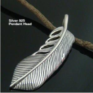 銀製 シルバー 925 ペンダント トップ 根付 男根モチーフ 重量12.6g シルバー925 フェザー 羽根 メンズペンダントトップ silver925