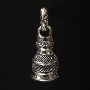 シルバー925 フェザーベルペンダントヘッド silver925 シルバーアクセサリー シルバー製 鈴 ベル 羽 フェザー ネックレス ヘッド メンズ