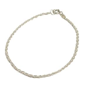 シルバー925 トリプレットチェーンブレスレッ...の詳細画像1