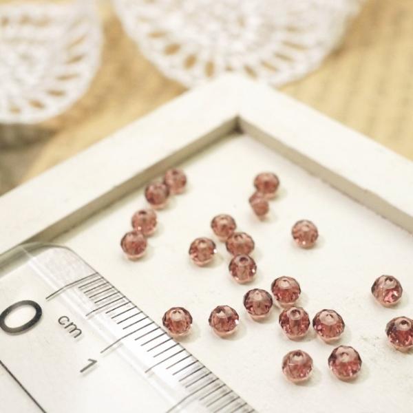 ボタンカットビーズ2x3mm アメジスト ガラスビーズ チェコビーズ アクセサリーパーツ