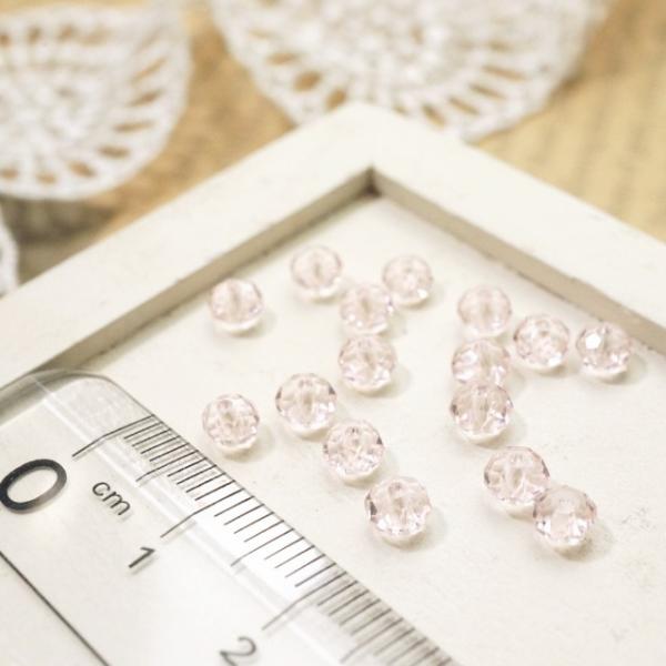 ボタンカットビーズ3x4.5mm ピンク ガラスビーズ チェコビーズ アクセサリーパーツ