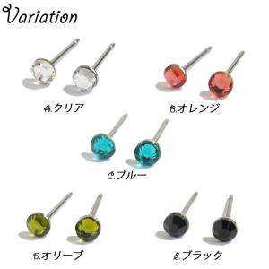 ピアス スワロフスキー 小さい プチ チタンポ...の詳細画像2