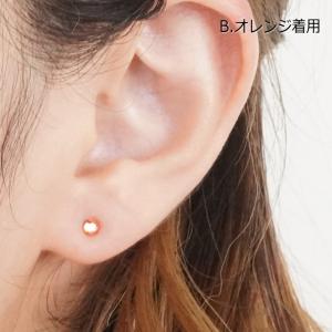 ピアス スワロフスキー 小さい プチ チタンポ...の詳細画像5