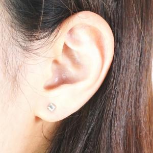 シルバーピアス 選べる9色 3x3mm正方形ス...の詳細画像4