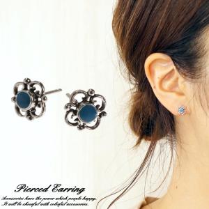 シルバーピアス スタッドピアス オニ 夜叉 ドクロ 鬼 ガイコツ スカル