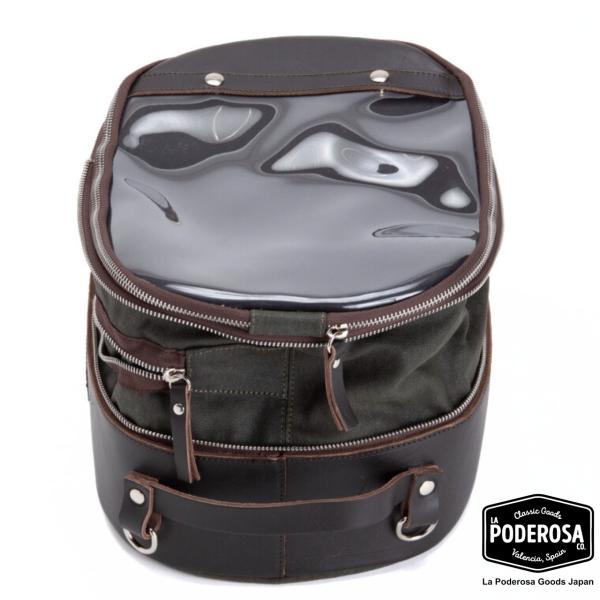 La Poderosa Goods Fez 15L Tankbag マグネット付きタンクバッグ グリ...