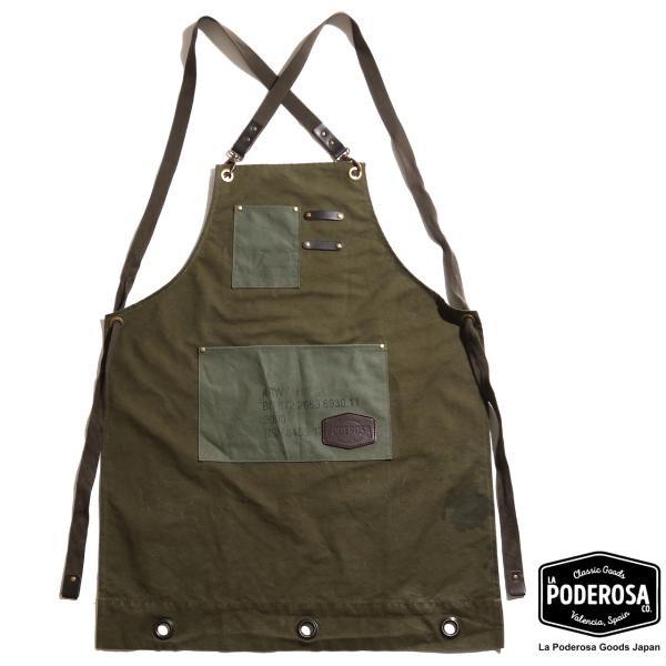 LaPoderosaGoods Texel Apron/ エプロン グリーン 国内在庫あり 即納 P...