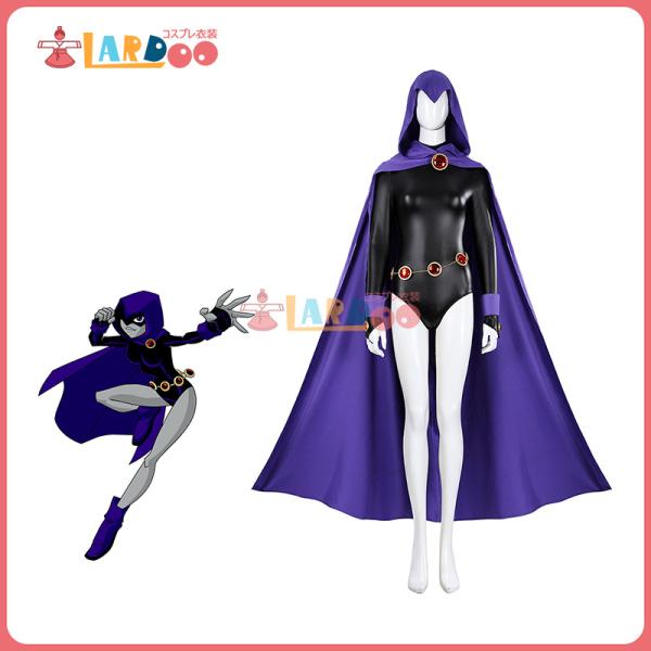 ティーン・タイタンズ New Teen Titans Raven-レイブン コスプレ衣装 コスチュー...