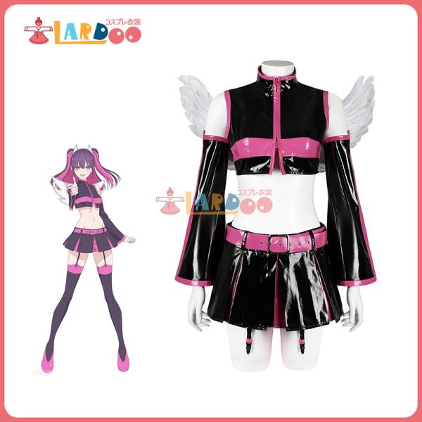 2.5次元の誘惑 橘 美花莉/ミリエラ 翼付き コスチューム コスプレ衣装/ウイッグ