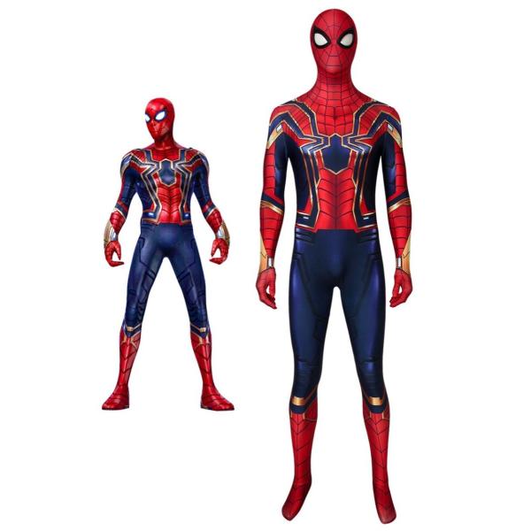 スパイダーマン:ファー・フロム・ホーム アイアン・スパイダー ジャンプスーツ コスチューム コスプレ...