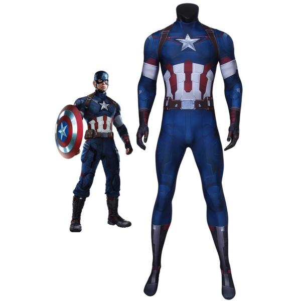 アベンジャーズ2 エイジ オブ ウルトロン キャプテン アメリカ ジャンプスーツ コスチューム コス...