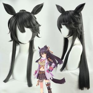 ウマ娘 プリティーダービー ナリタブライアン コスプレウィッグ 耳付き ネット付き 耐熱 cosplay｜lardoo-store