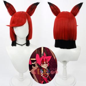 ハズビン ホテル Hazbin Hotel アラスター/Alastor コスプレウィッグ 付け耳+ネット付き 耐熱｜lardoo-store