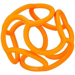 ボリィ はじめてボール 歯がため にぎって かじって ひっぱって 安心素材 オレンジ