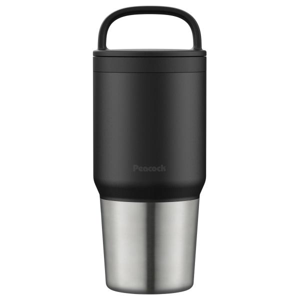 ピーコック AEF-60 B  ハンドル付き 食洗器対応 水筒 マグボトル 600ml  ステンレス...