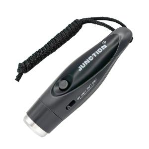電子ホイッスル グレー スポーツ 大音量 電池式 サッカー バレーボール バスケ 審判 緊急用 防災 SOS 笛 ((S