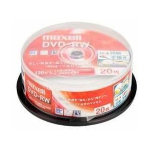 マクセル DW120WPA.20SP 録画用DVD-RW 標準120分 1-2倍速 ワイドプリンタブルホワイト スピンドルケース入り 2 maxell