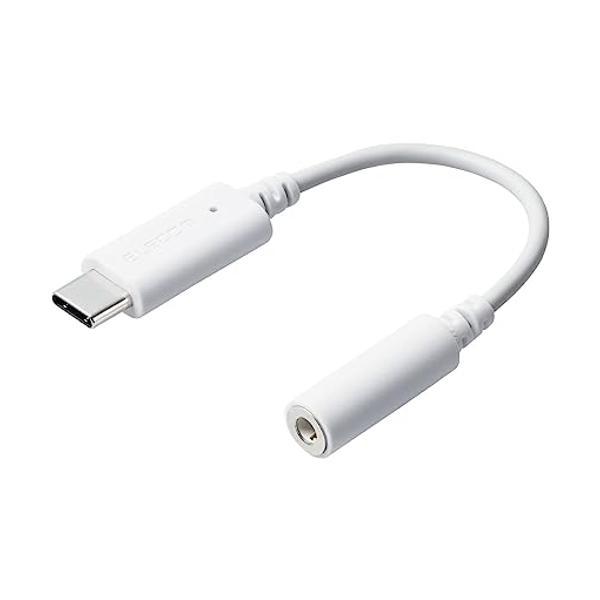 エレコム MPA-C35DWH 音声変換ケーブル USB Type-C to 3.5mm ホワイト ...