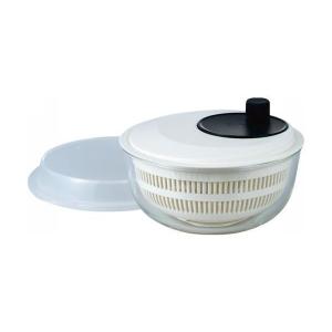 イワキ K345SS 耐熱ガラス サラダスピナー 野菜水切り器