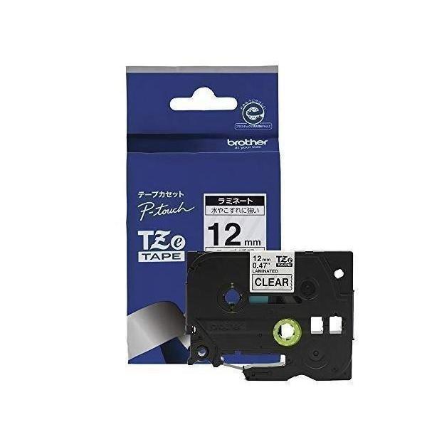 ブラザー 純正 TZe-131 幅12mm 黒文字 透明 ピータッチ ラミネートテープ brothe...