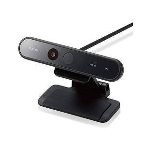 エレコム UCAM-CF20FBBK ブラック WEBカメラ 200万画素 フルHD 1080p マイク内蔵 ケーブル長1.5m