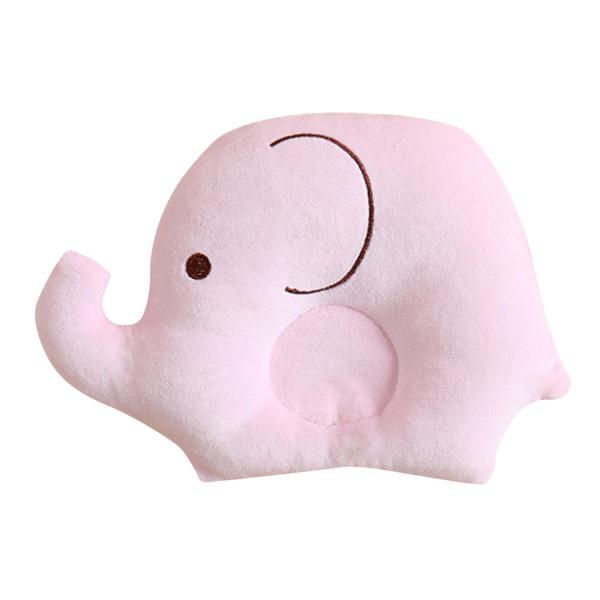 ぞうさんベビー枕 赤ちゃん 枕 ピンク ベビー まくら ドーナツ枕 手洗いOK  頭の形 ドーナツ ...